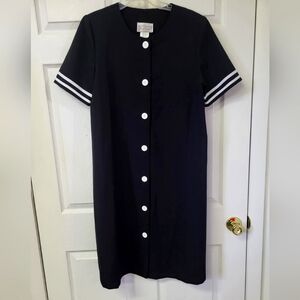 David Calais Black & White Dress